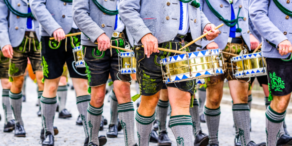 Oktoberfest band drummers