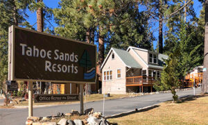 Tahoe Sands Resort entrance sign